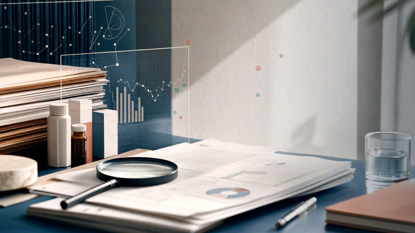 Generated editorial due-diligence illustration for Serena Health